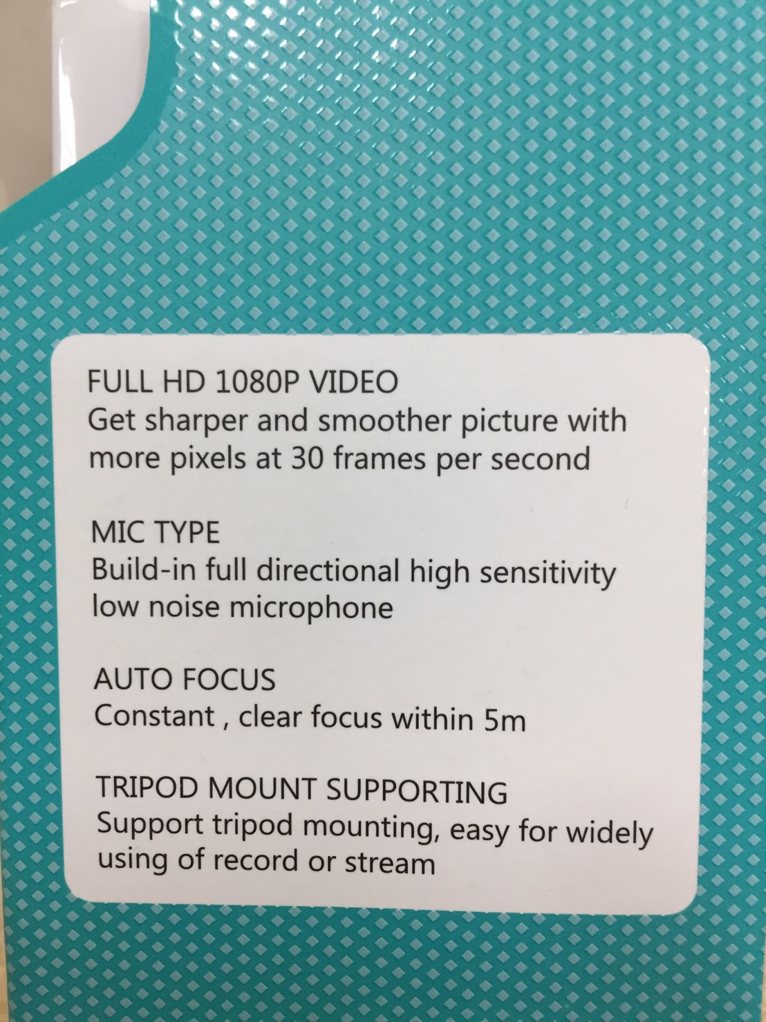 กล้อง Full HD 1080P