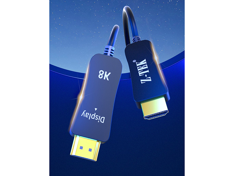 Z-TEK ZY405 CABLE HDMI V.2.1 FIBER OPTIC 8K@60Hz/4K@120Hz 10-20M