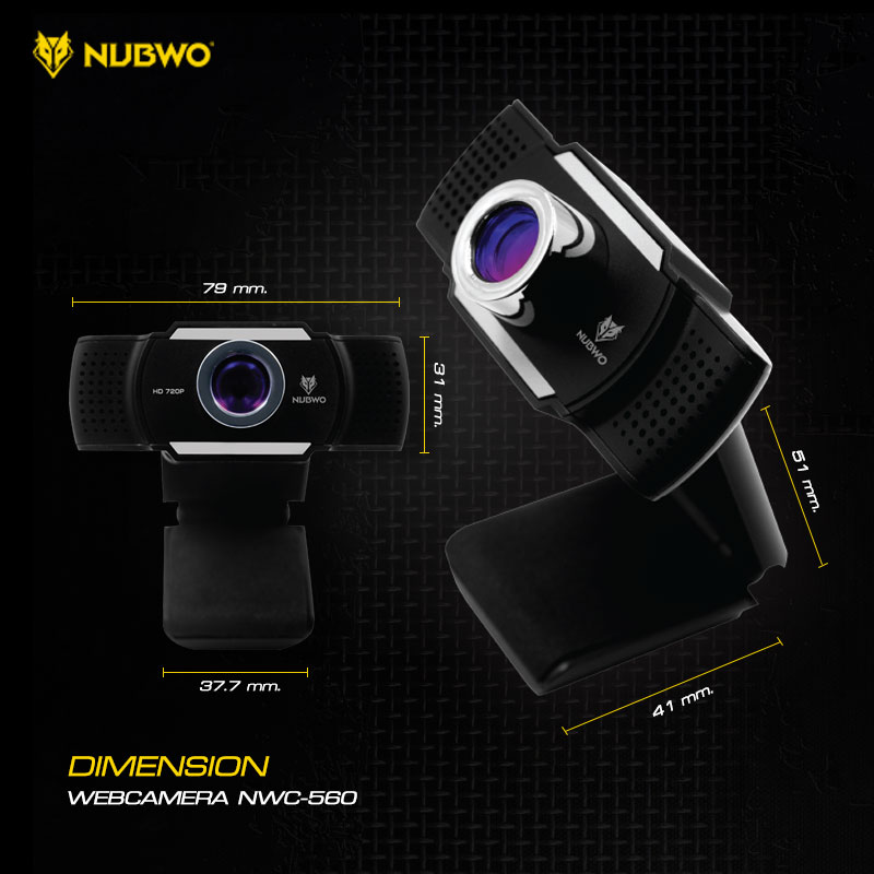 NUBWO NWC-560 กล้องเวปแคมความละเอียด 3ล้านพิกเซล