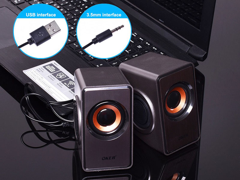 OKER SP-528 USB MULTIMEDIA DESKTOP SPEAKERS 6Watt.