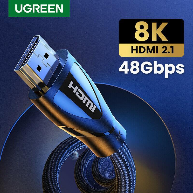 UGREEN HD104 CABLE HDMI V2.1 8K สายไนล่อน ยาว 2.0เมตร