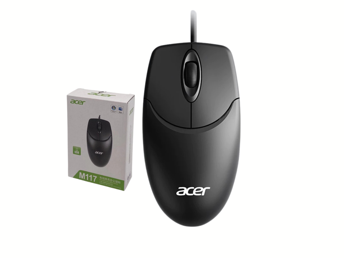 Acer USB OPTICAL MOUSE เม้าส์แบบมีสายต่อพ่วงคอมพิวเตอร์