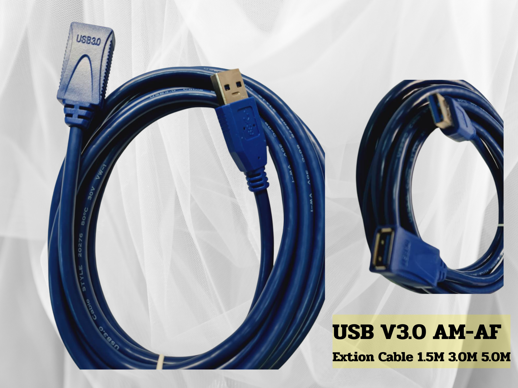 USB V3.0 AM-AF EXTENSION CABLE 3.0M สายต่อความยาวUSB V3.0