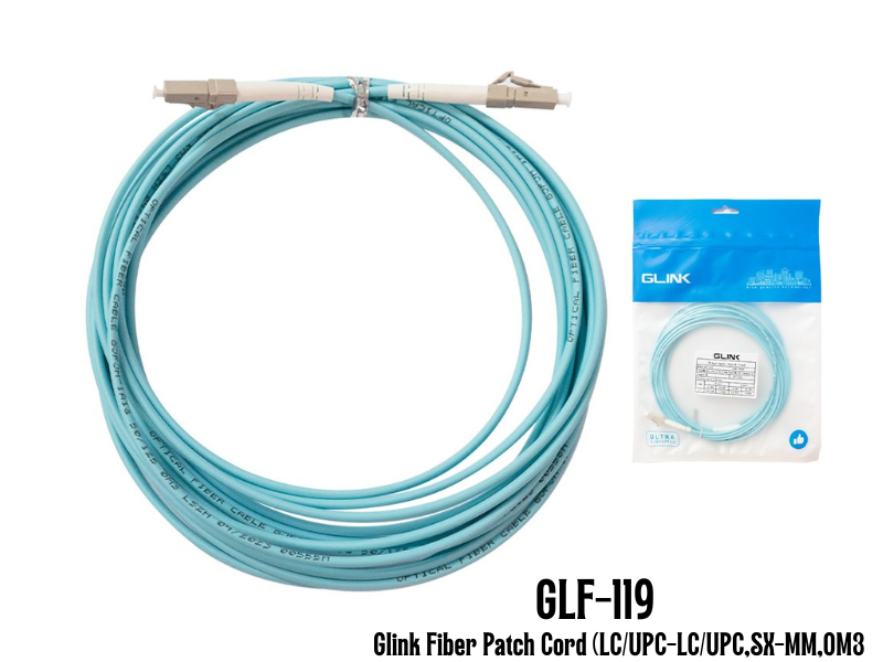 GLINK Fiber Patch Cord (LC/UPC-LC/UPC,SX-MM,OM3 5.0M