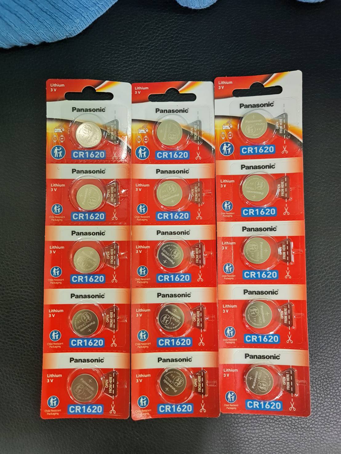 PANASONIC LITHIUM BATTERY 3V ถ่านกระดุมลิเธียม 3V รุ่น CR1620 PANASONIC LITHIUM BATTERY 3V ถ่านกระดุมลิเธียม 3V รุ่น CR1620