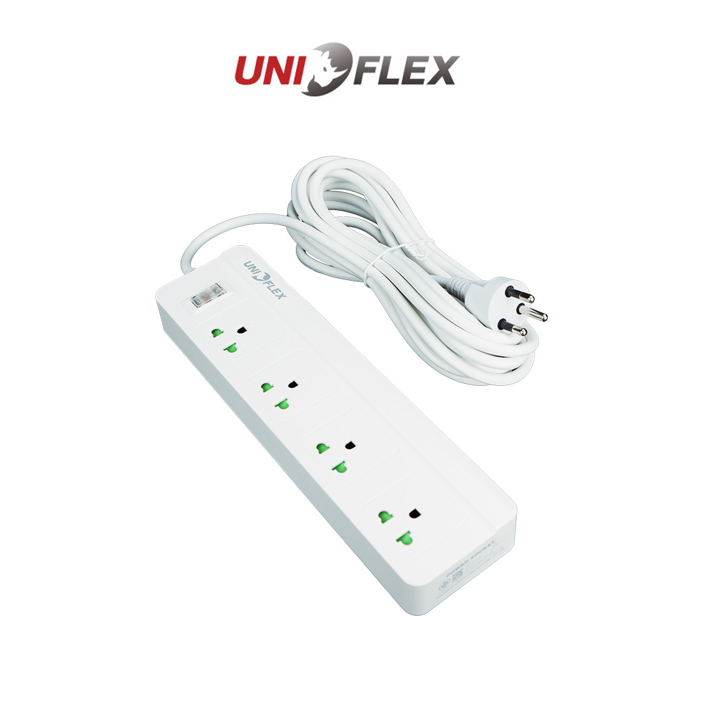 ปลั๊กไฟ UNIFLEX POWER SOCKET U14 5M (WHITE) ปลั๊กไฟ UNIFLEX POWER SOCKET U14 5M (WHITE)