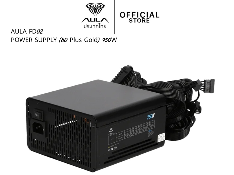 AULA FD02 POWER SUPPLY (80 Plus Gold) 750W