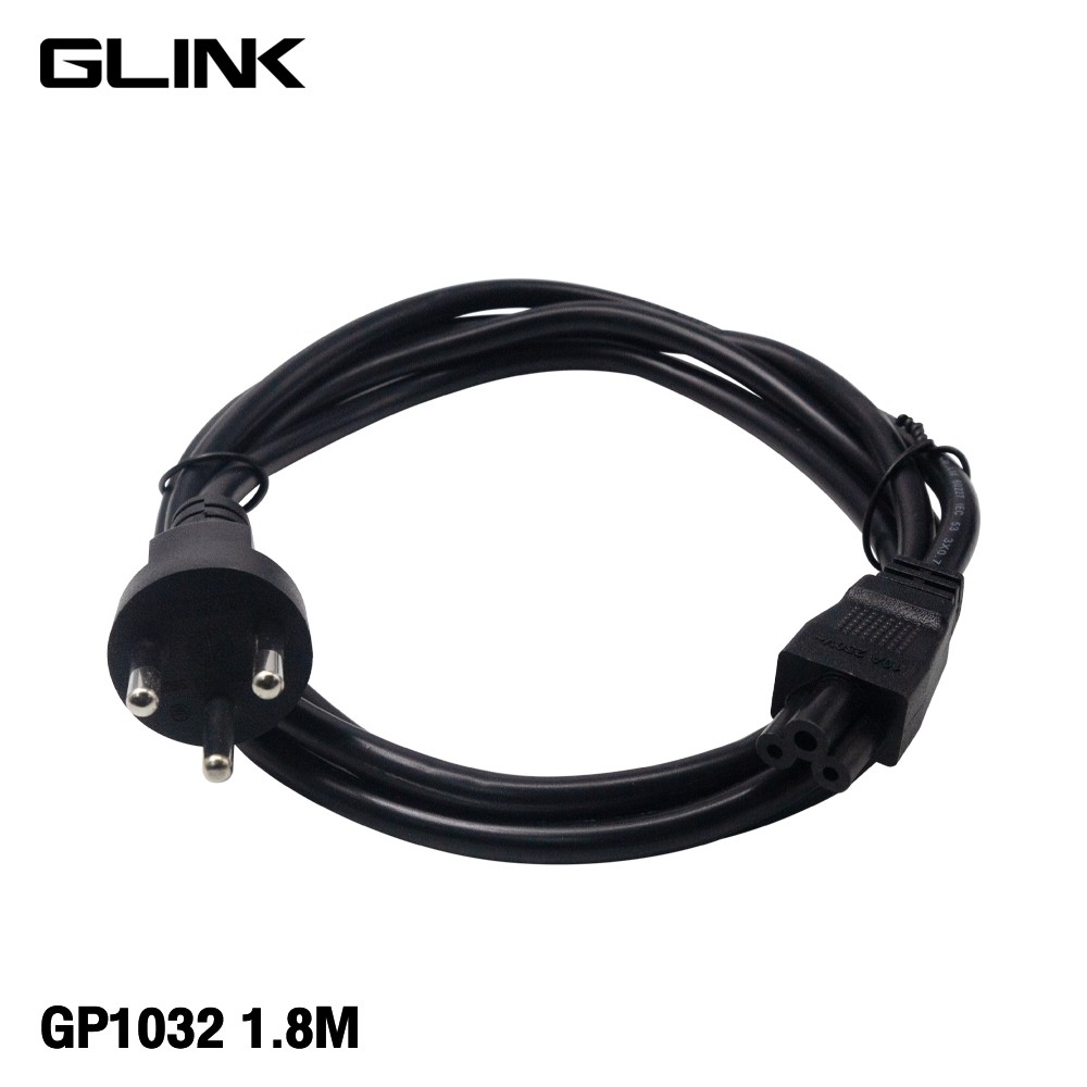 GLINK สายไฟมอก. AC สายปลั๊กเสียบโน๊ตบุ๊ค IEC53 3x0.75sqmm.-C5 สายยาว 3.0เมตร