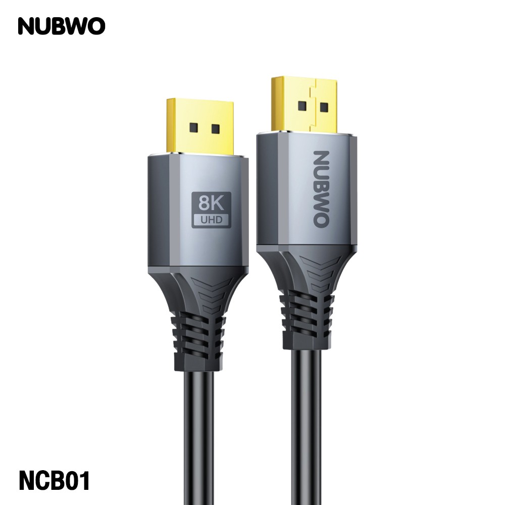 NUBWO Model NCB01 DISPLAY PORT V1.4 CABLE 8K@60Hz. สายยาว 3 เมตร NUBWO Model NCB01 DISPLAY PORT V1.4 CABLE 8K@60Hz. สายยาว 3 เมตร