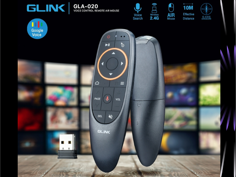 Glink Smart Remote Voice Control Wireless 2.4G รีโมท Air Mouse Voice Control รุ่น GLA020