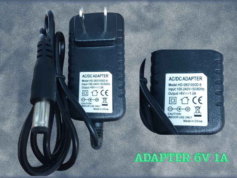 Power Adapter AC100-240V Output DC 6V 1A US Plug