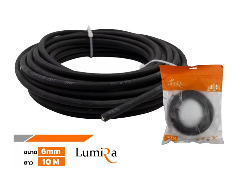 Lumira Solar Cable PVI-F 6*10M GS-0610 BLACK PVI-F 6*10