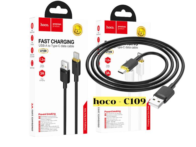 HOCO สายชาร์จมือถือ สายชาร์จแท็ปเล็ต USB-A TO USB-C 1.2M