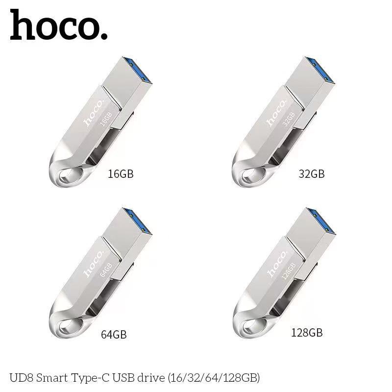 HOCO แฟลชไดรฟ์ 2-in-1 แบบ Type-C + USB 64Gb HOCO แฟลชไดรฟ์ 2-in-1 แบบ Type-C + USB 64Gb