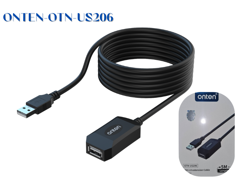 ONTEN USB2.0 Extension Cable Ultra high speed 480Mbps 5.0M มีชิปขยายในตัว