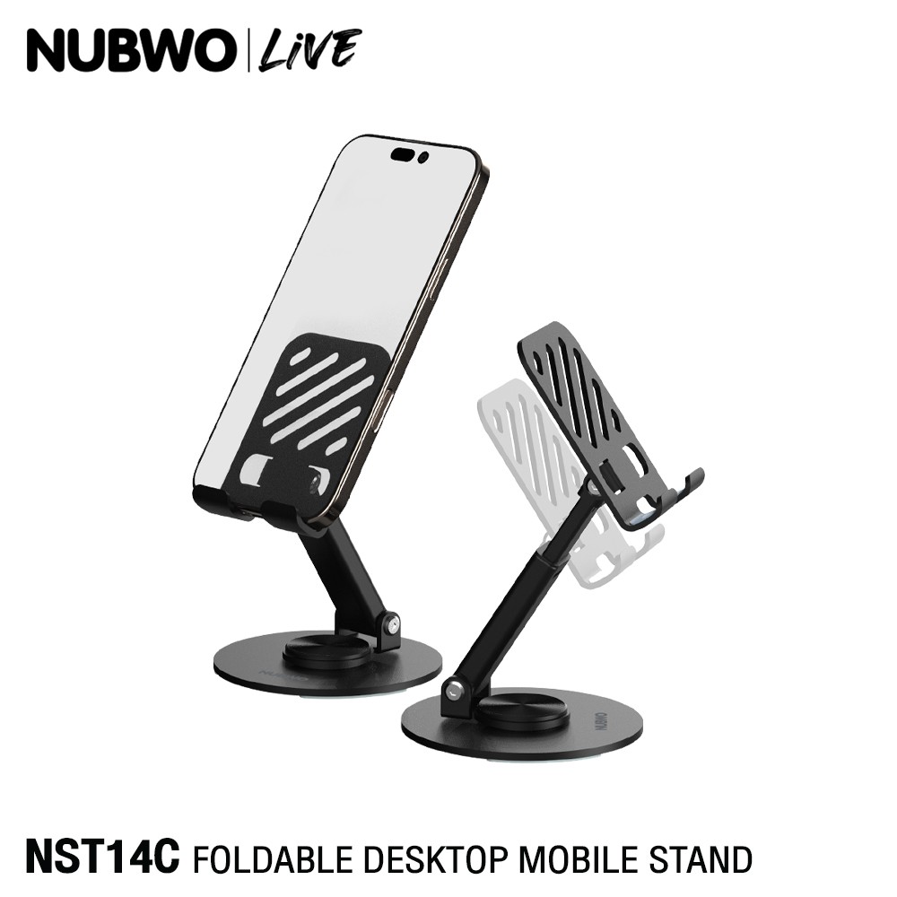 NUBWO ขารองมือถือ ขาตั้งมือถือ ปรับหมุดได้ 360องศา รุ่น NST14A