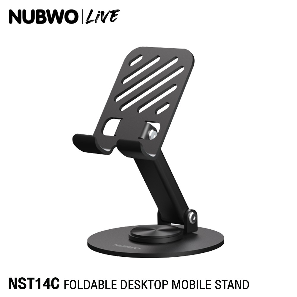 NUBWO ขารองมือถือ ขาตั้งมือถือ ปรับหมุดได้ 360องศา รุ่น NST14A
