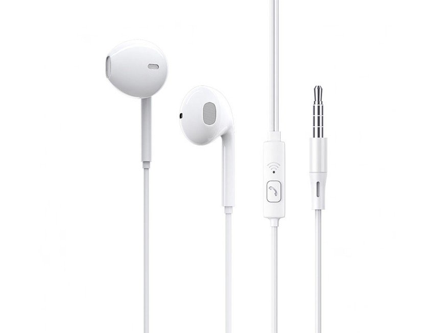 หูฟังโทรศัพท์มือถือ สมาร์ทโฟน แท็บเล็ต แจ๊คเสียบ 3.5มิล สีขาว สีดำ