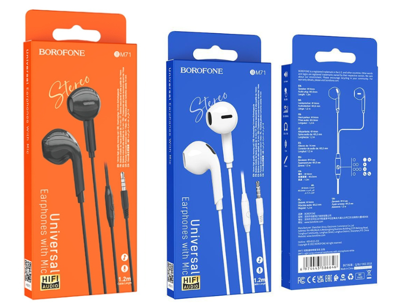 หูฟังโทรศัพท์มือถือ สมาร์ทโฟน แท็บเล็ต แจ๊คเสียบ 3.5มิล สีขาว สีดำ