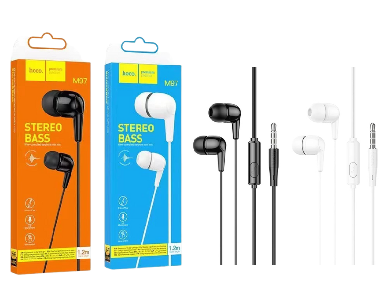 หูฟังโทรศัพท์มือถือ สมาร์ทโฟน แท็บเล็ต แจ๊คเสียบ 3.5มิล สีขาว สีดำ