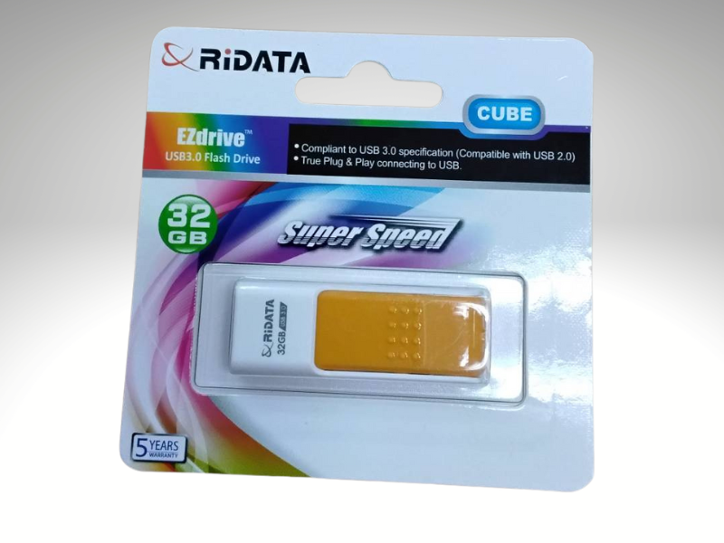 RIDATA 32GB Flash Drive (CUBE) USB3.0 แฟลชไดร์ฟ ของแท้ ประกัน 5ปี