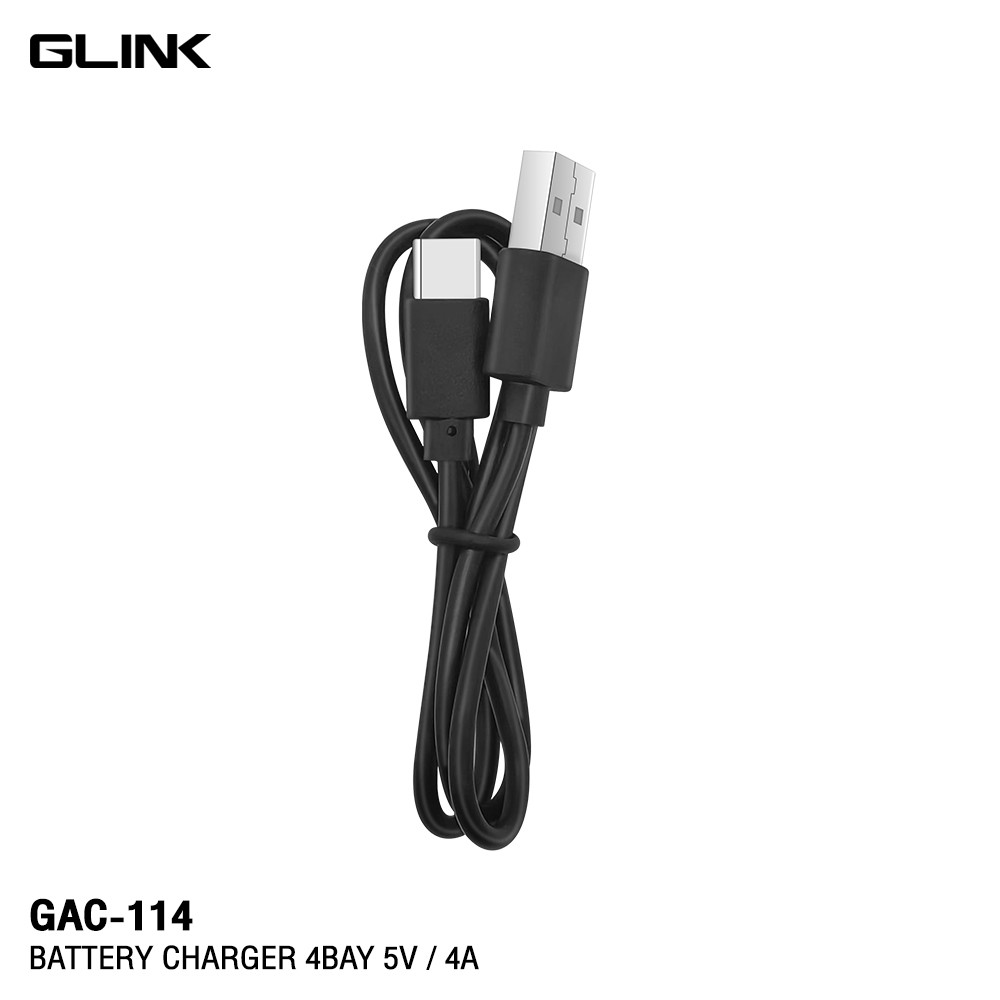 GLINK BATTERY CHARGER 4 BAY 5V/4A แท่นชาร์จถ่าน 4ก้อน