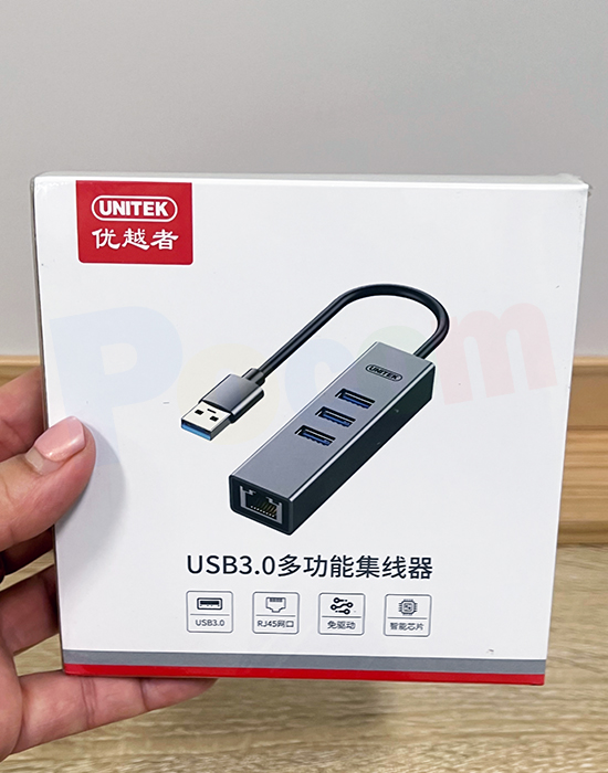 USB 3.0 to LAN+Hub