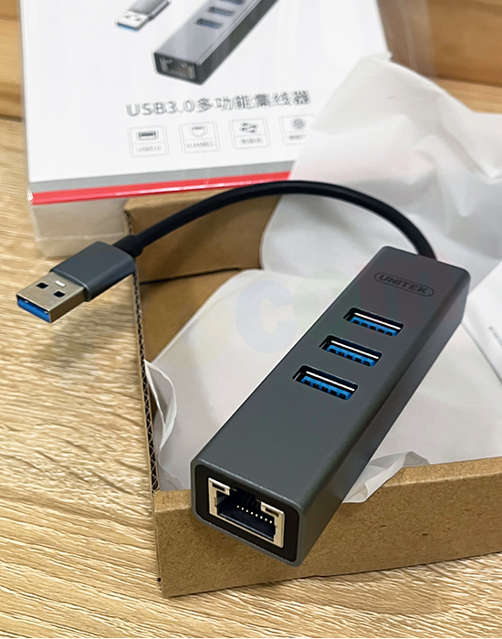 USB 3.0 to LAN+Hub