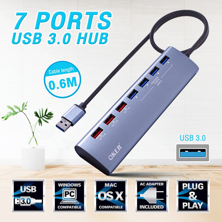 USB3.0 Hub 7Port