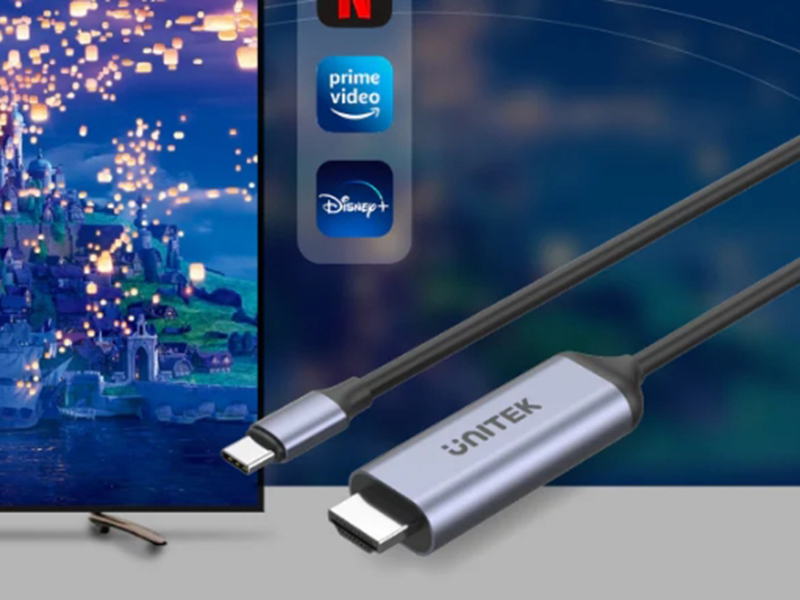 UNITEK USB-C TO HDMI 8K CABLE 1.8M