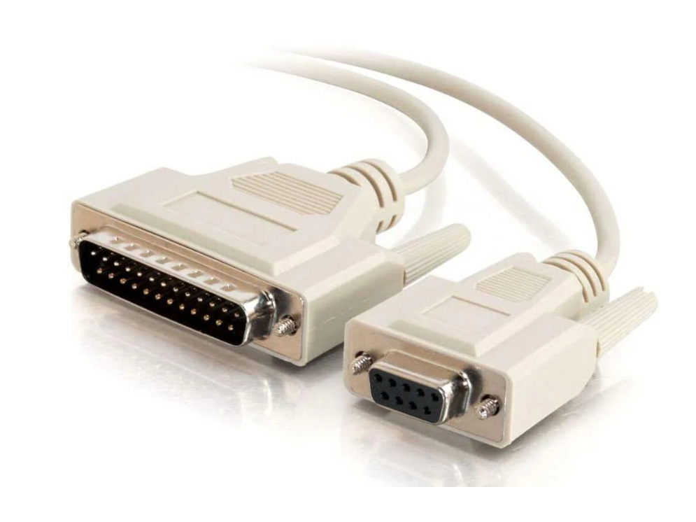 MODEM CABLE DB25Mail TO DB9Femail