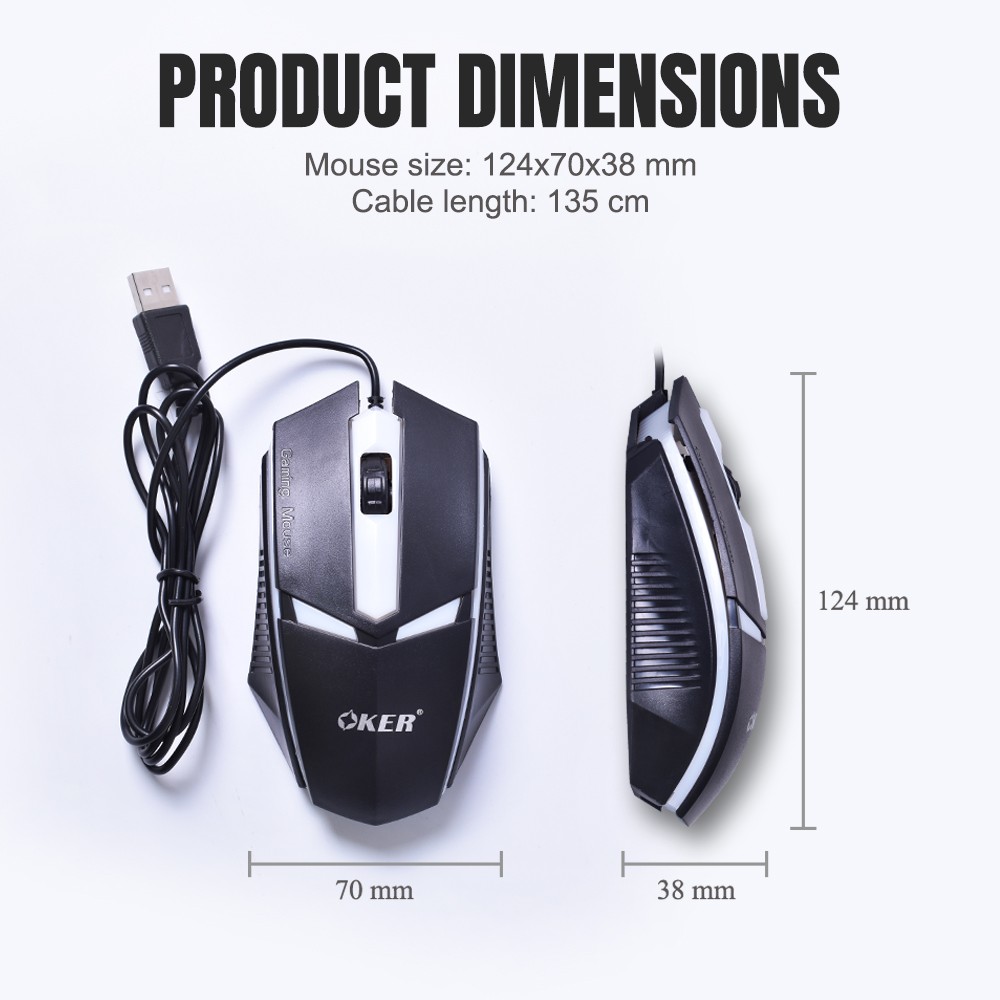 OKER USB GAMING MOUSE 1000dpi