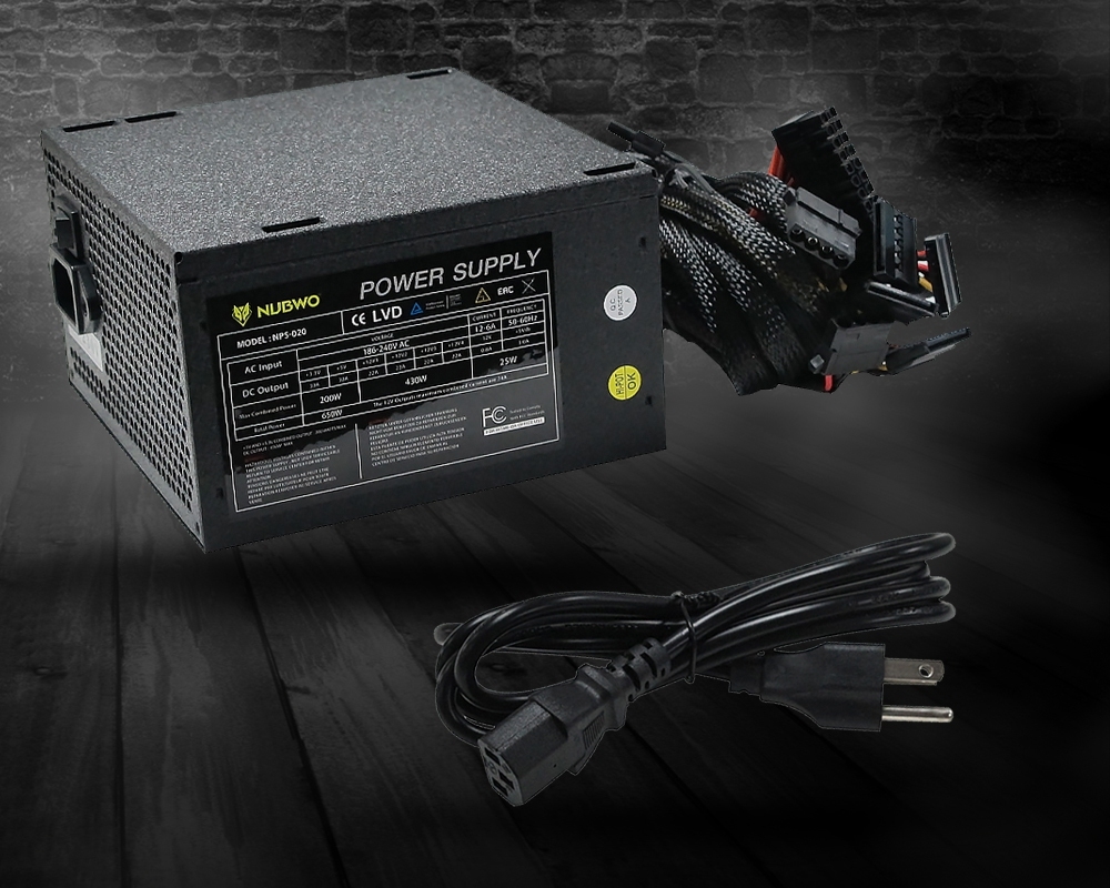 NUBWO POWER SUPPLY 650Watt. ATX