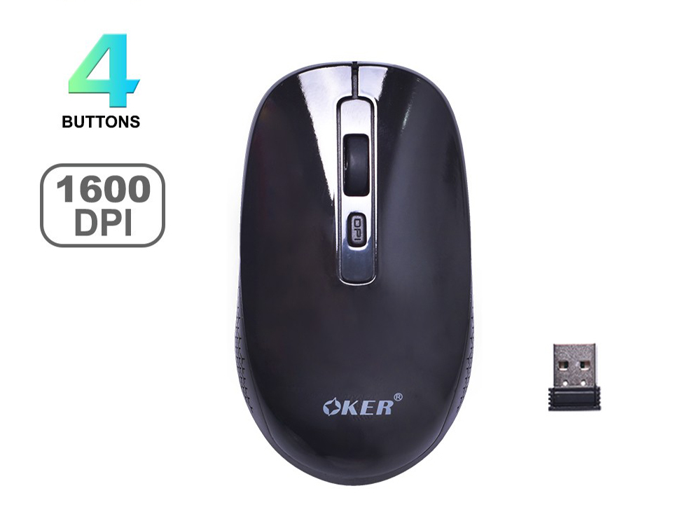 OKER Wireless Mouse 1600dpi.