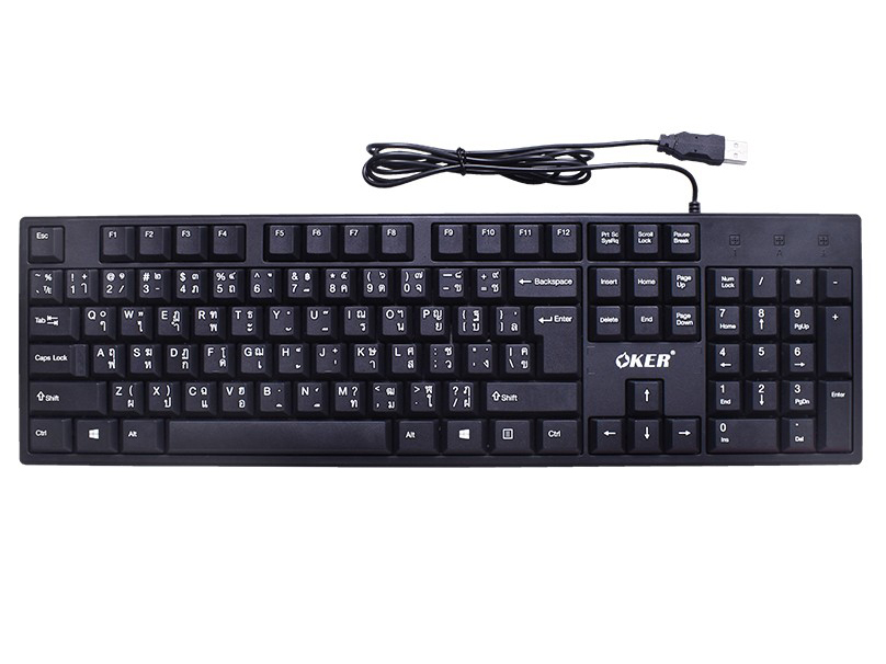 OKER USB KEYBOARD 104keys