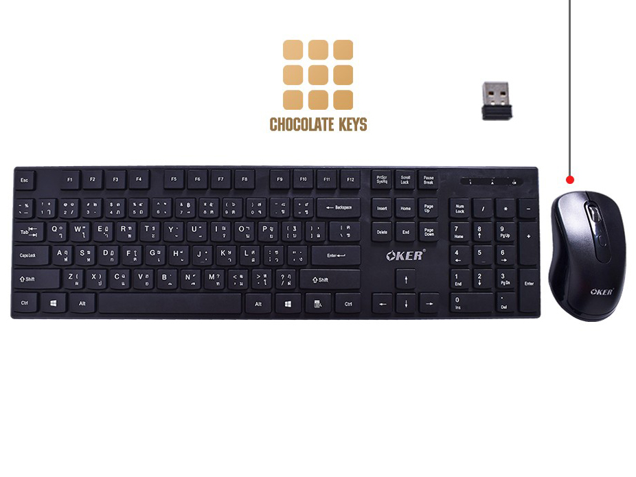 OKER WIRELESS KEYBOARD+MOUSE