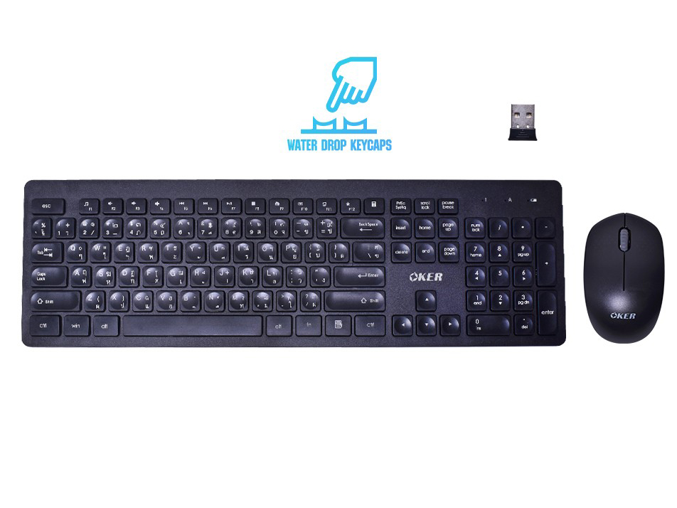 OKER WIRELESS KEYBOARD+MOUSE