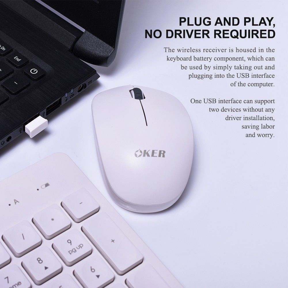 OKER WIRELESS KEYBOARD+MOUSE