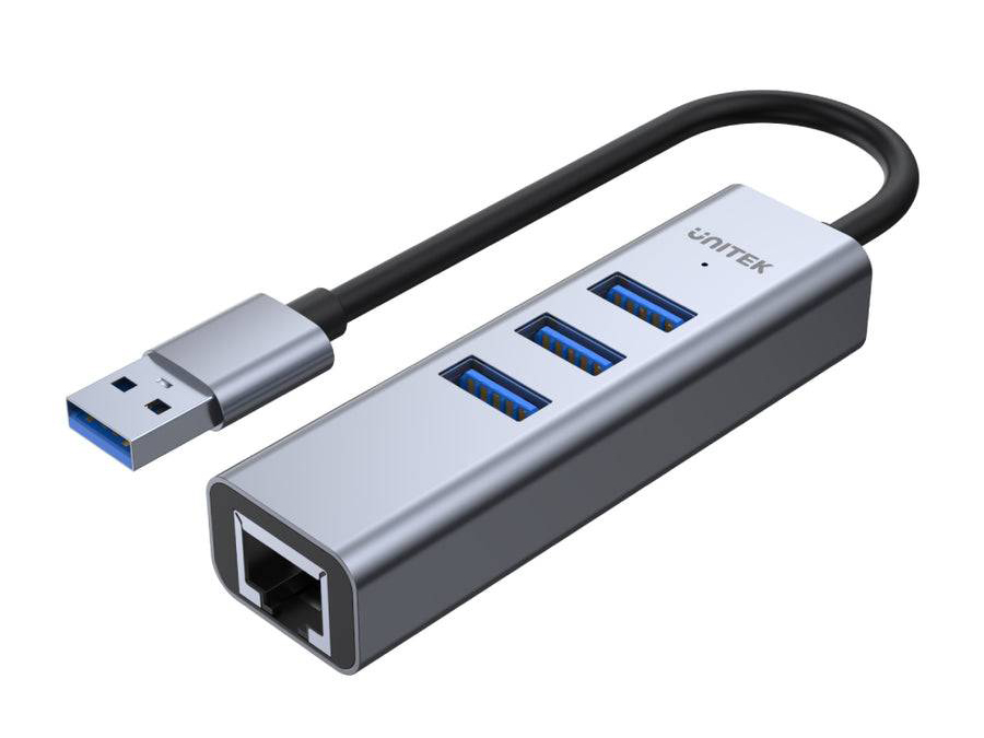 UNITEK USB3.0 Hub + Lan 10/100/1000Mbps.