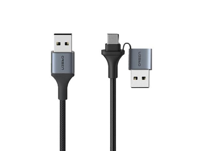 ORSEN สายชาร์จมือถือ 2-IN-1 USB&TYPE-C