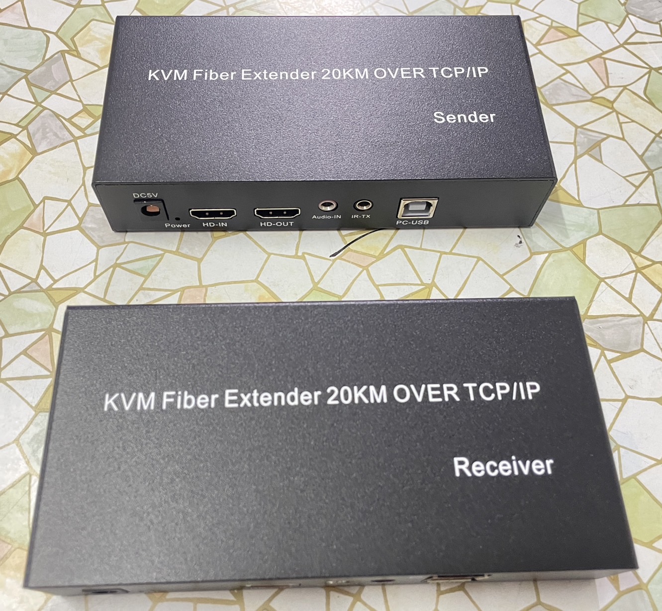 KVM FIBER EXTENDER 20KM OVER TCP/IP