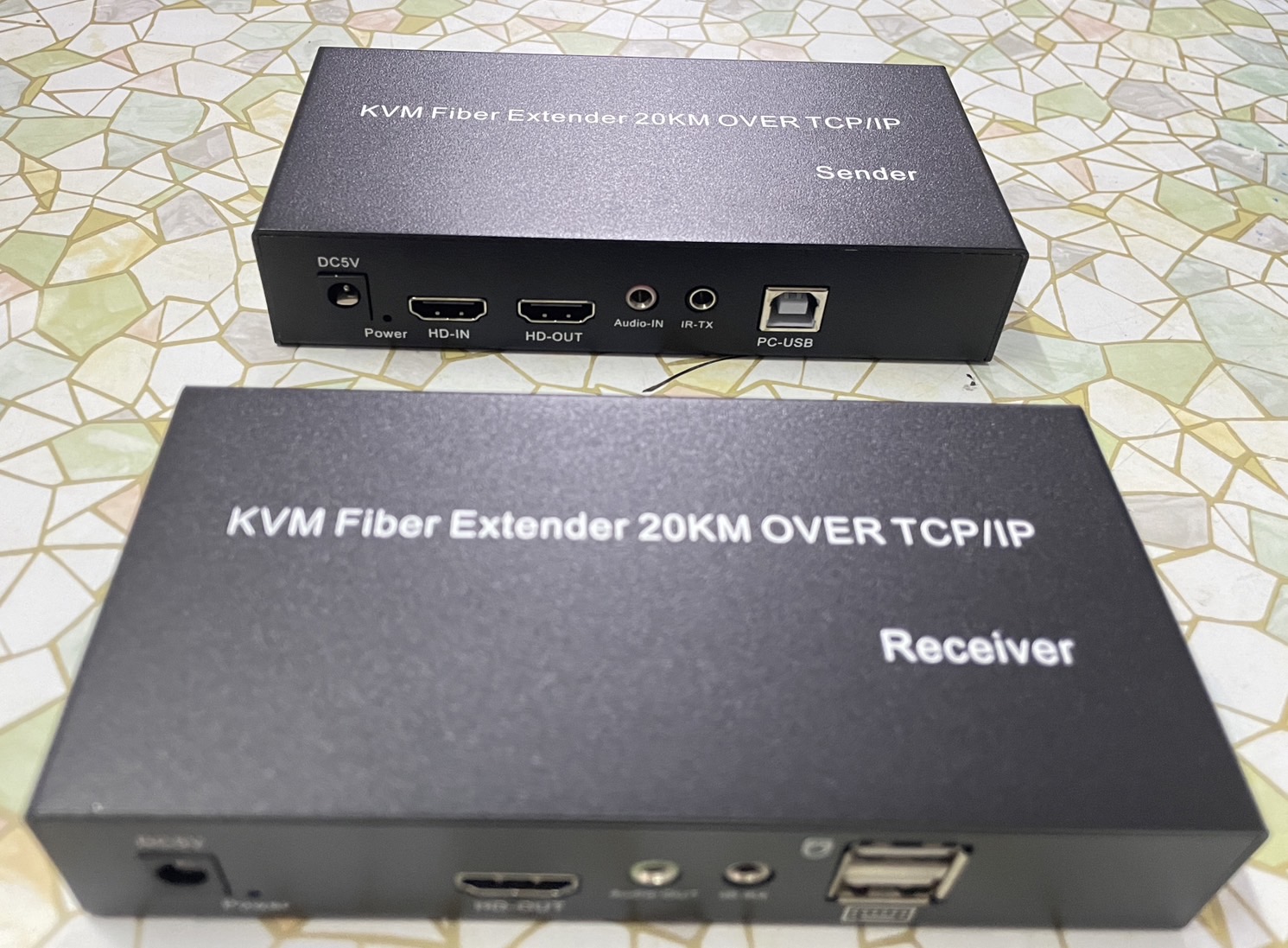 KVM FIBER EXTENDER 20KM OVER TCP/IP