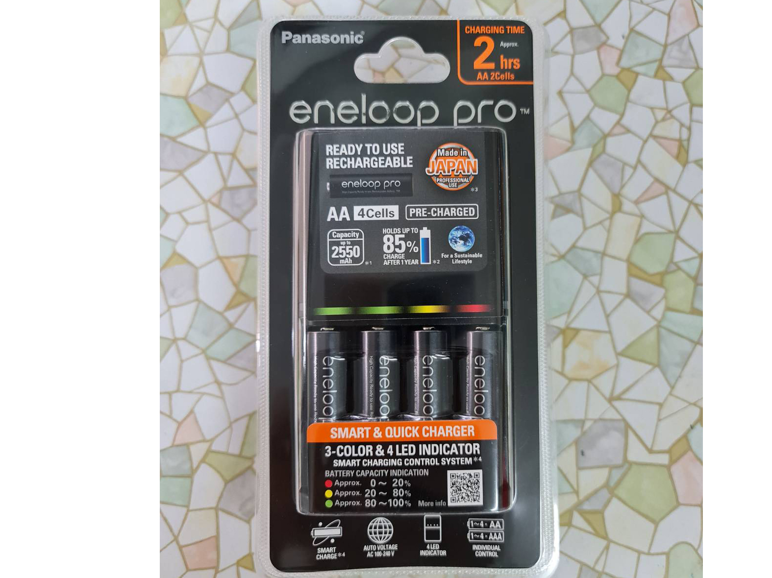 แท่นชาร์จ+ถ่าน eneloop pro K-KJ55HCC40T