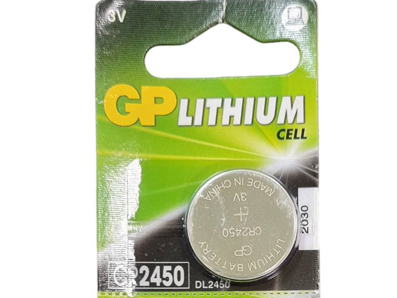 GP LITHIUM BATTERY CR2450 3V