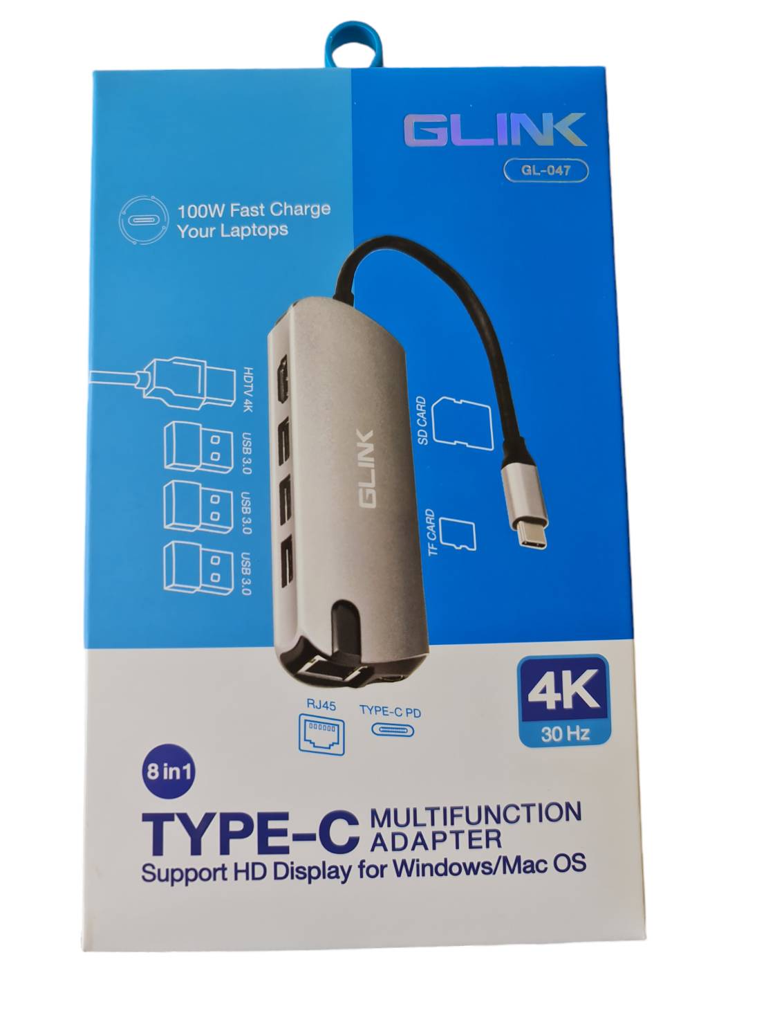 GLINK USB-C MULTIFUNCTION 8-in-1