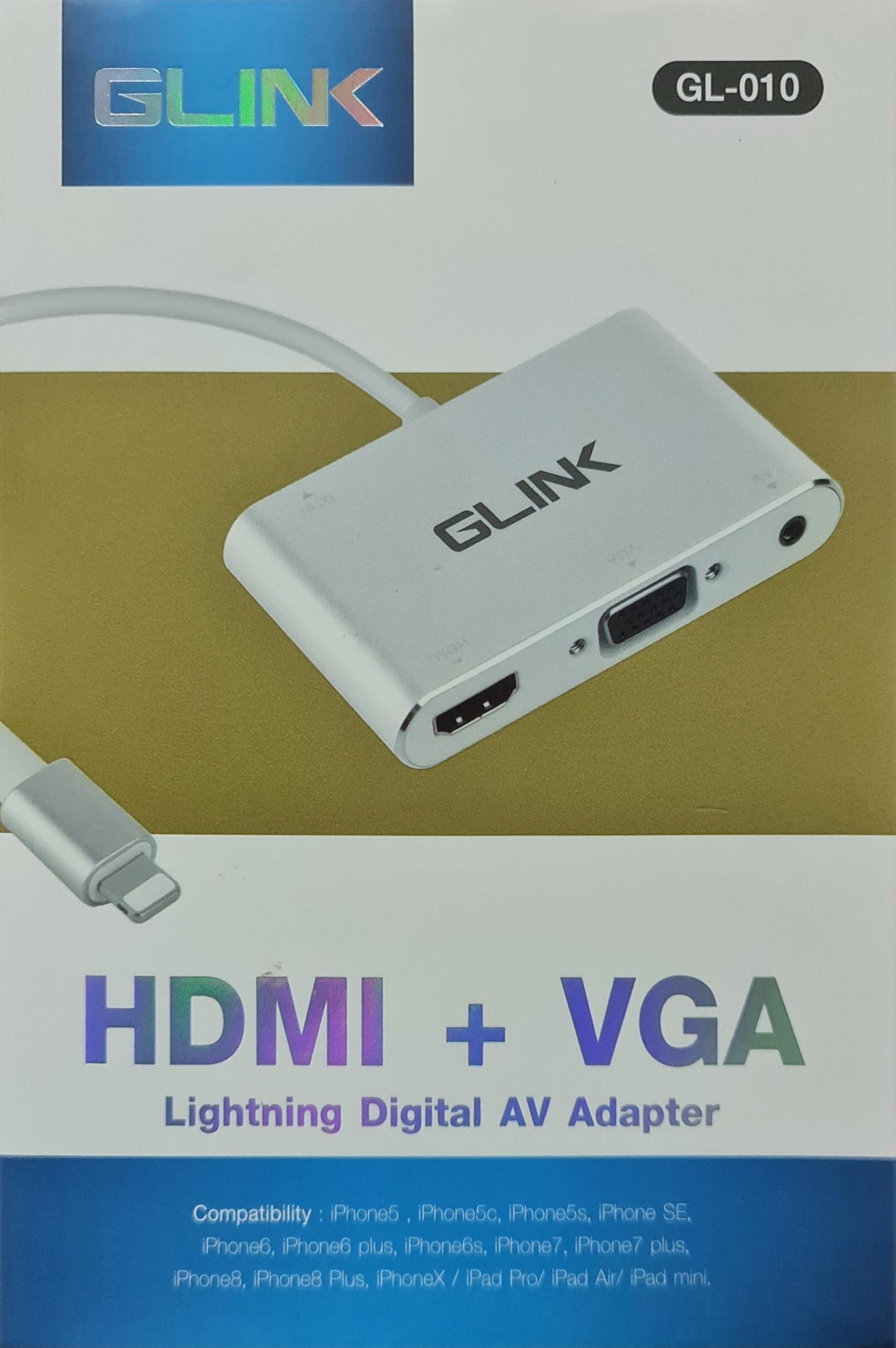 GLINK LIGHTNING DIGITAL AV ADAPTER