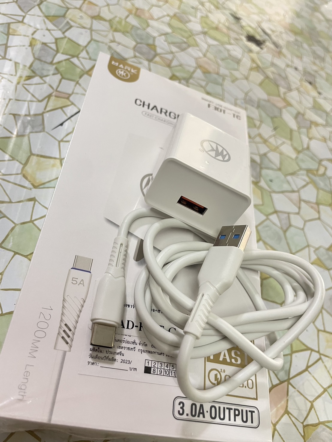 MARK ชุดชาร์จมือถือ+สายชาร์จUSB-C