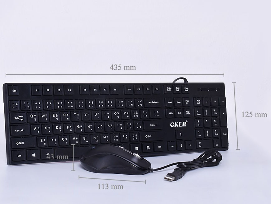 OKER USB SET KEYBOARD+MOUSE