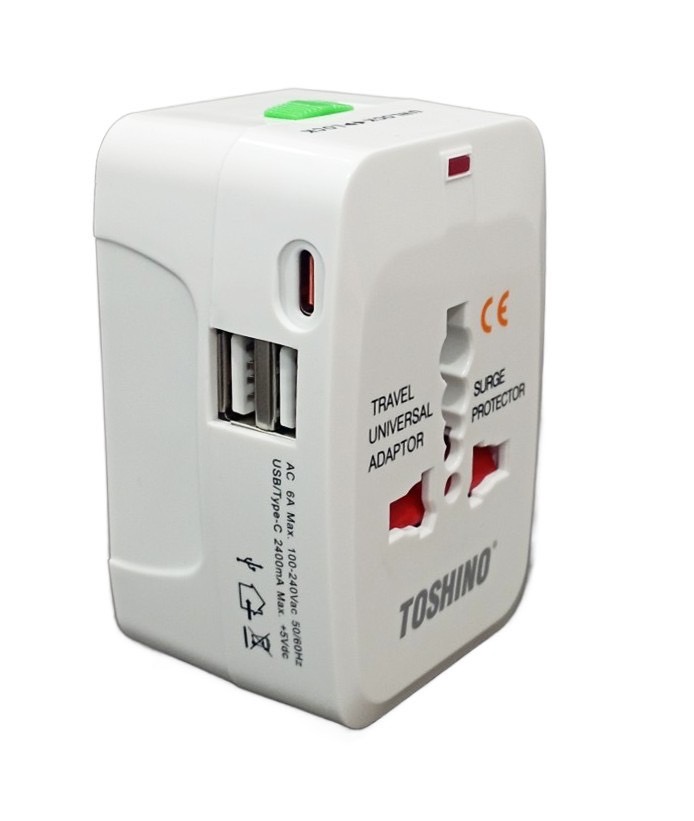 TOSHINO DE-204UC TRAVEL ADAPTER PLUG