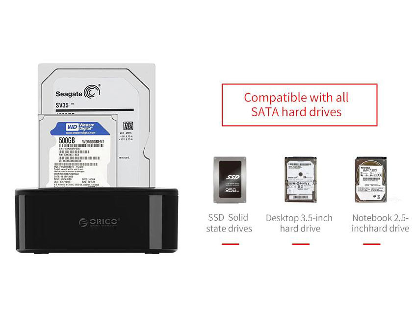 ORICO 2Bay Offline Clone Hard Drive Dock